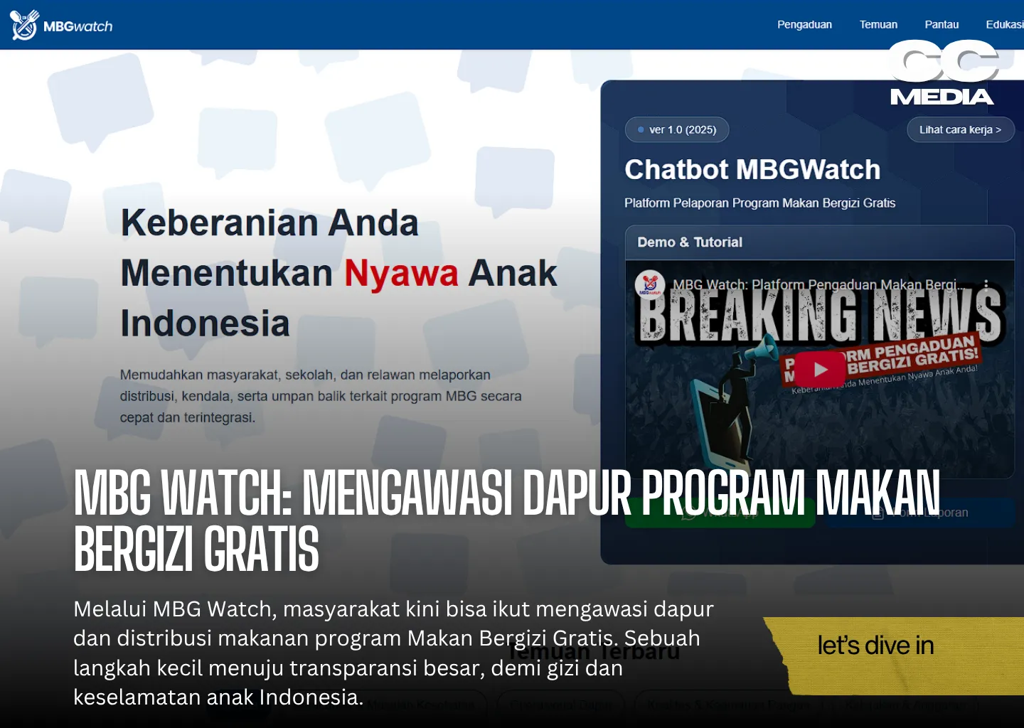 MBG Watch: Mengawasi Dapur Program Makan Bergizi Gratis