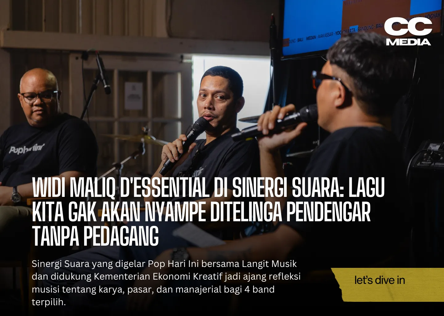 Widi Maliq D'Essential Di Sinergi Suara Lagu kita gak akan nyampe ditelinga pendengar tanpa pedagang