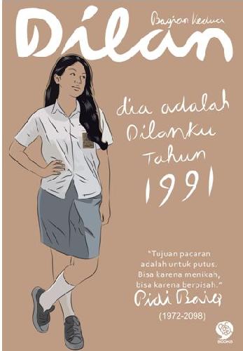 Cover Dilan 2: Dia adalah Dilanku Tahun 1991